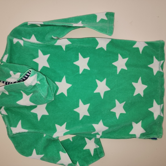 Mini Boden Green and White Stars       Kids' Swin Coverup - Picture 2 of 4